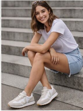 Brand New Veja Rio Branco Albeomesh Sneakers in White Pierre Natural Size 9